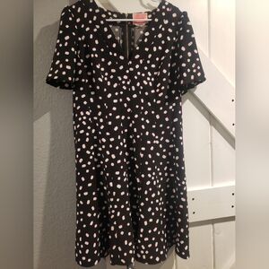 Kate Spade Black Dress with Pink and White Accents